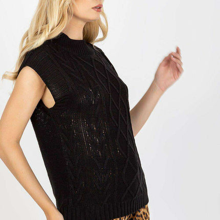 Plaid Weave Sleeveless Knit Vest - Très Elite