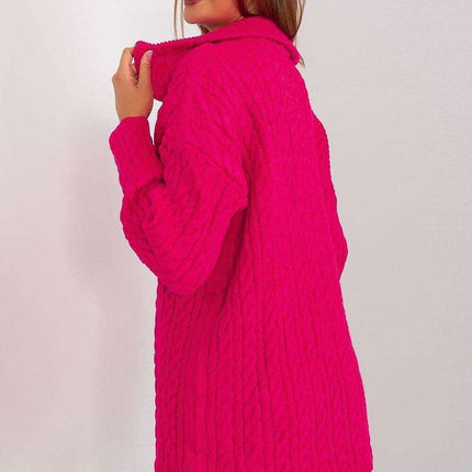 Plaid Zip-Up Turtleneck Sweater for Chic Style - Très Elite
