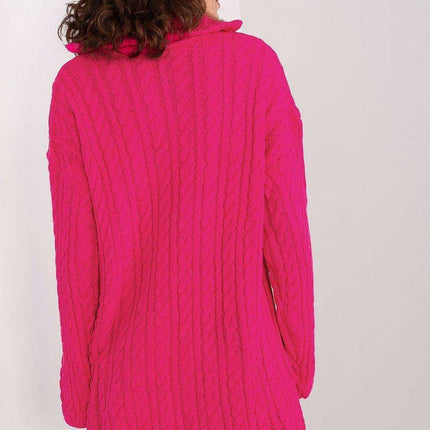 Plaid Zip-Up Turtleneck Sweater for Chic Style - Très Elite