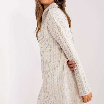 Plaid Zip-Up Turtleneck Sweater for Chic Style - Très Elite