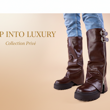 Platform boots model 222372 - Très Elite