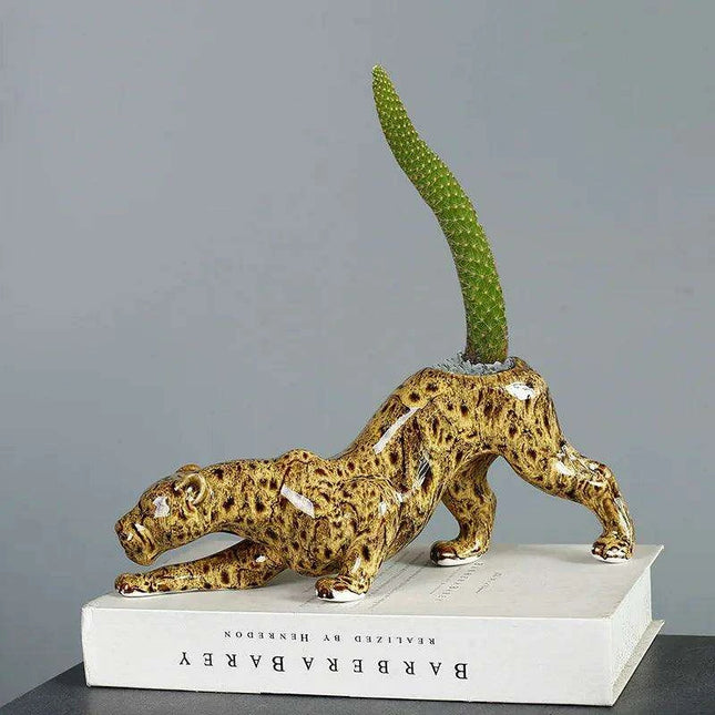 Playful Animal-Inspired Ceramic Planters for a Whimsical Garden Experience