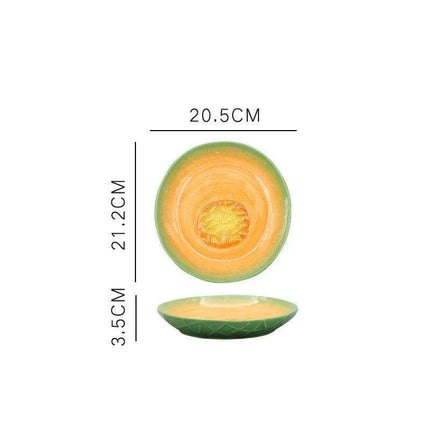 Playful Cartoon Character Ceramic Fruit Plate Collection for Fun Dining