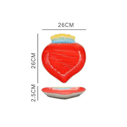 Playful Cartoon Character Ceramic Fruit Plate Collection for Fun Dining