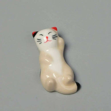 Playful Cat Cutlery and Chopstick Holder for a Whimsical Kitchen - Très Elite