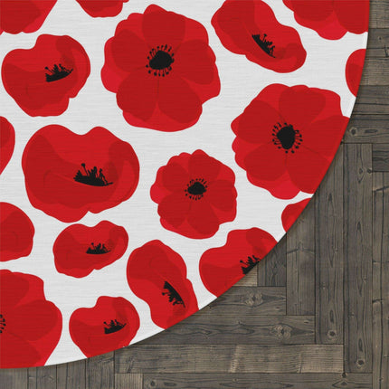 Playful Elegance Chenille Round Area Rug