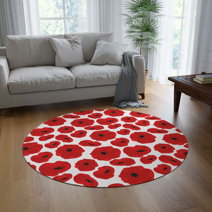 Playful Elegance Chenille Round Area Rug