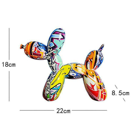 Playful Elegance: Vibrant Balloon Dog Resin Sculptures for Stylish Home Decor - Très Elite