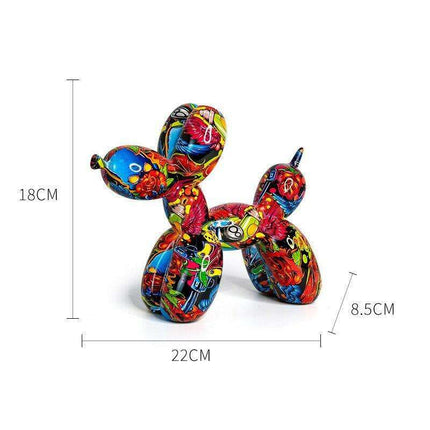 Playful Elegance: Vibrant Balloon Dog Resin Sculptures for Stylish Home Decor