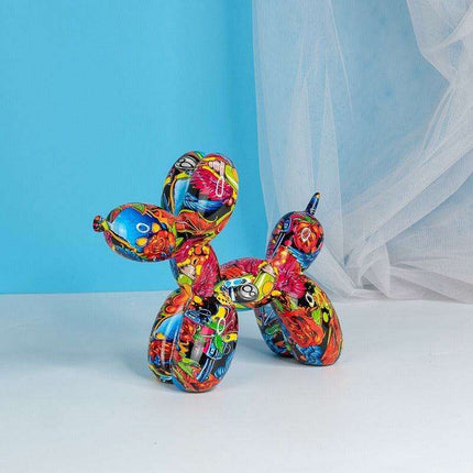 Playful Elegance: Vibrant Balloon Dog Resin Sculptures for Stylish Home Decor - Très Elite