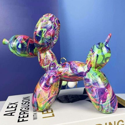 Playful Elegance: Vibrant Balloon Dog Resin Sculptures for Stylish Home Decor - Très Elite