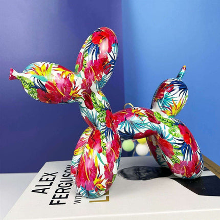 Playful Elegance: Vibrant Balloon Dog Resin Sculptures for Stylish Home Decor - Très Elite