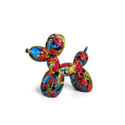 Playful Elegance: Vibrant Balloon Dog Resin Sculptures for Stylish Home Decor - Très Elite