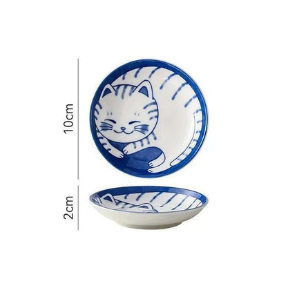 Playful Japanese Cat Ceramic Bowl Collection - Elevate Your Dining with Whimsical Delight - Très Elite