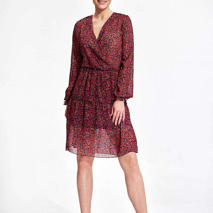 Playful Ruffled Summer Mini Dress with Long Sleeves - Très Elite
