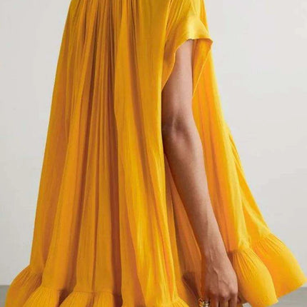 Pleated Lace-Up Evening Dress for Women - Très Elite