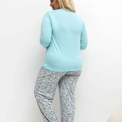 Plus Size Cotton Pajama Set for Women – Floral, Breathable Comfort - Très Elite