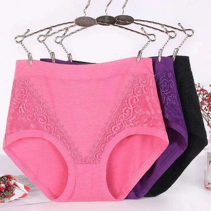 Plus Size High Waist Modal Briefs for Women - Breathable Solid Color Lingerie - Très Elite