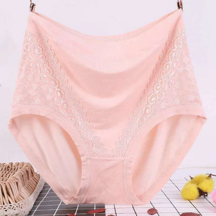 Plus Size High Waist Modal Briefs for Women - Breathable Solid Color Lingerie - Très Elite
