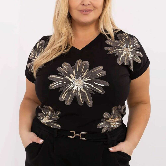 Plus size blouse model 211736