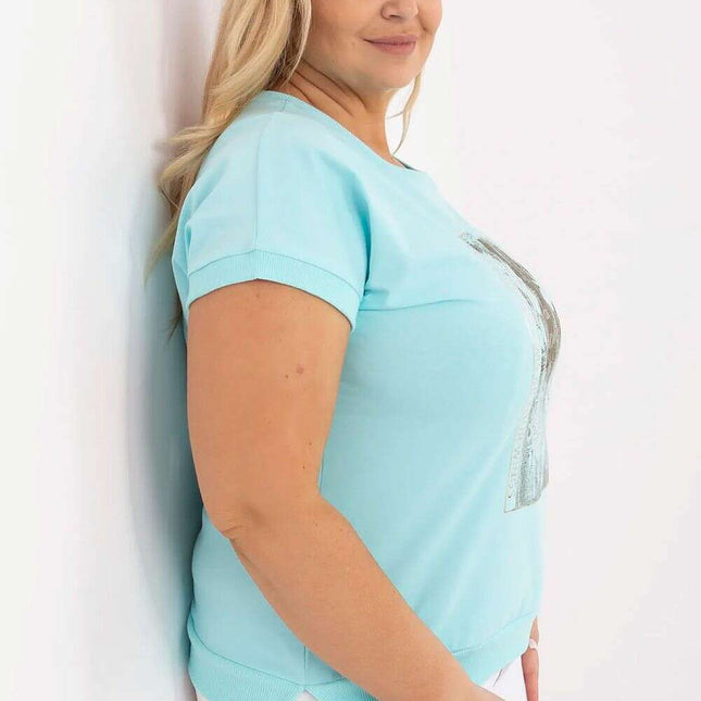 Plus size blouse model 212685