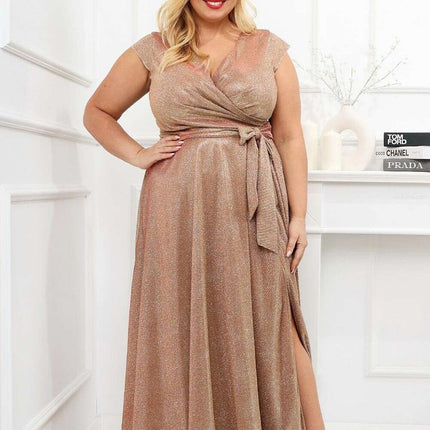 Plus size dress model 208814