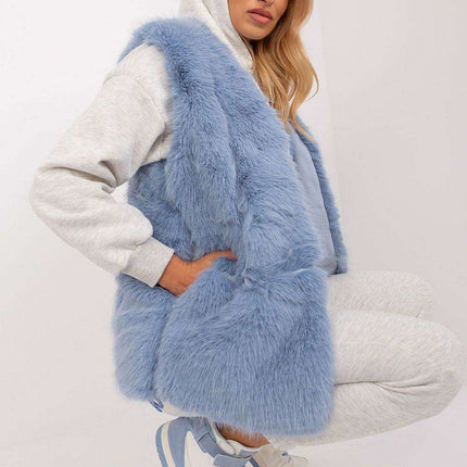 Plush Elegance: Luxurious Faux Fur Vest - Très Elite