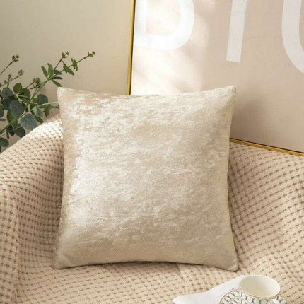 Plush Golden Velvet Pillow Cover Set - Perfect for Home, Vehicle, and Office Elegance