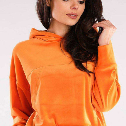Plush Velour Hooded Sweatshirt - Artfully Made in EU - Très Elite