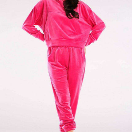 Plush Velour Hooded Sweatshirt - Artfully Made in EU - Très Elite