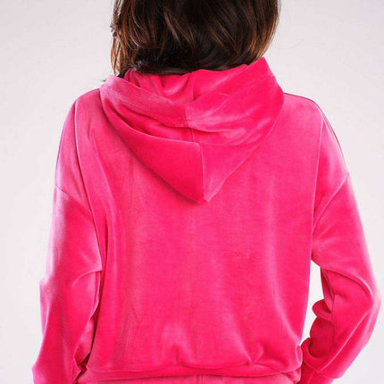 Plush Velour Hooded Sweatshirt - Artfully Made in EU - Très Elite