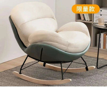 Plush Velvet Nordic Rocking Chair - Elegant Lounge Seating for Ultimate Relaxation - Très Elite