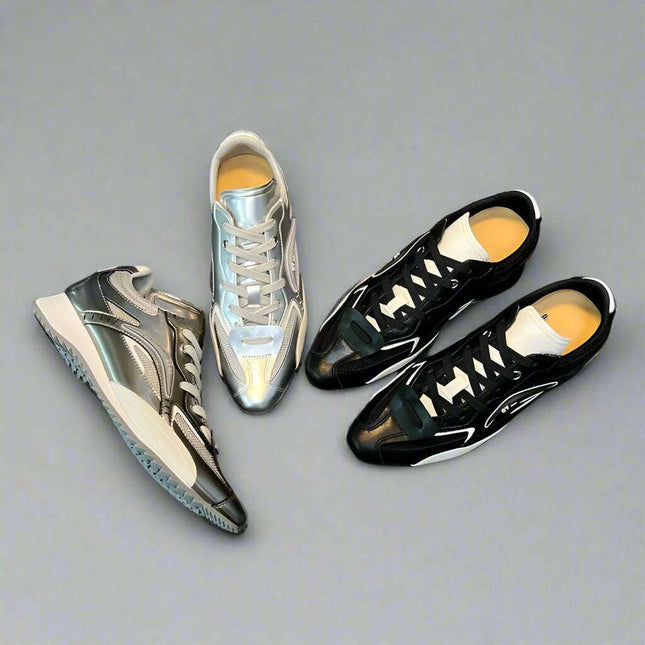 Pointed Casual Trainers - Stylish Everyday Sneakers