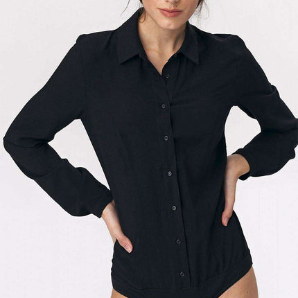 Polka Dot Elegance Office Shapewear Bodysuit For Women - Très Elite