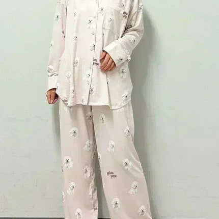 Pomeranian Dreamland Sleepwear Set with Matching Plush Companion - Très Elite