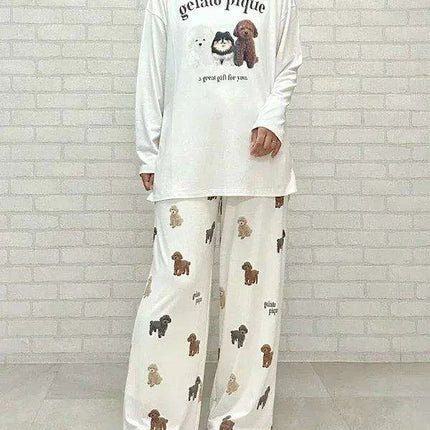 Pomeranian Dreamland Sleepwear Set with Matching Plush Companion - Très Elite