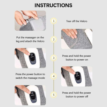 Portable Air Compression Massager for Legs and Arms: Customizable Intensity and Travel-Friendly - Très Elite