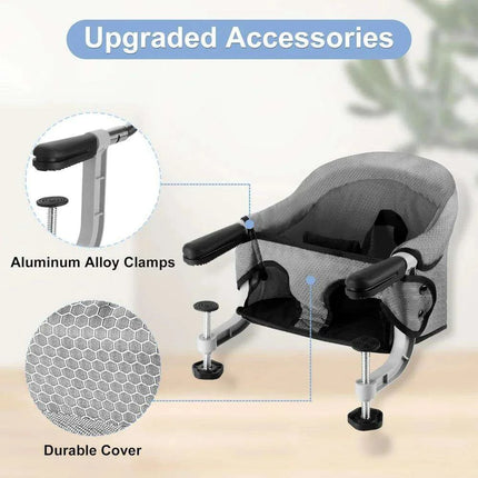 Portable Child's High Chair with Secure Harness and Foldable Design - Très Elite