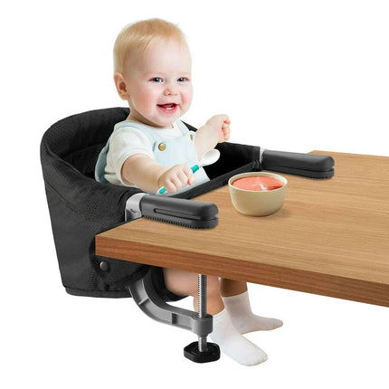 Portable Child's High Chair with Secure Harness and Foldable Design..