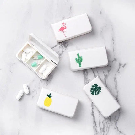 Portable Eco-Friendly 3-Section Pill Organizer for Travel - Très Elite