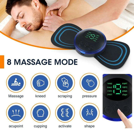 Portable Electric Neck Massager with 8 Adjustable Modes - Full Body Muscle Relaxation Stimulator - Très Elite