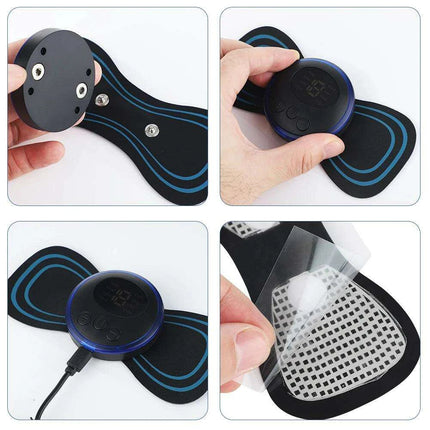 Portable Electric Neck Massager with 8 Adjustable Modes - Full Body Muscle Relaxation Stimulator - Très Elite