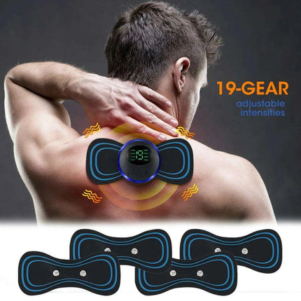 Portable Electric Neck Massager with 8 Adjustable Modes - Full Body Muscle Relaxation Stimulator - Très Elite