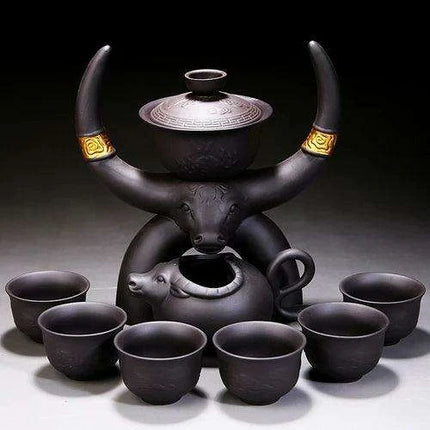 Portable Elegant Gongfu Tea Ceremony Set with Classic Teapot and Infuser - Très Elite
