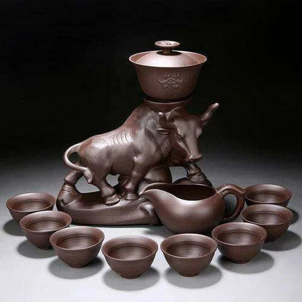 Portable Elegant Gongfu Tea Ceremony Set with Classic Teapot and Infuser - Très Elite