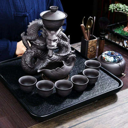 Portable Elegant Gongfu Tea Ceremony Set with Classic Teapot and Infuser - Très Elite