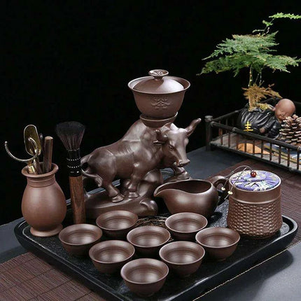 Portable Elegant Gongfu Tea Ceremony Set with Classic Teapot and Infuser - Très Elite