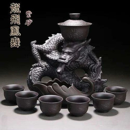 Portable Elegant Gongfu Tea Ceremony Set with Classic Teapot and Infuser - Très Elite