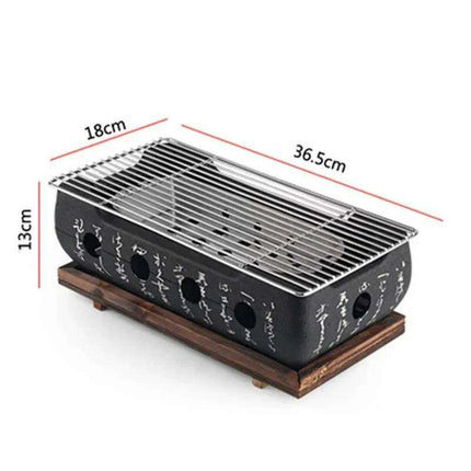 Portable Japanese & Korean Charcoal BBQ Grill Kit with Aluminium Alloy Stove: Your Ultimate Grilling Companion..