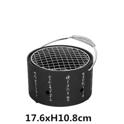 Portable Japanese & Korean Charcoal BBQ Grill Kit with Aluminium Alloy Stove: Your Ultimate Grilling Companion..